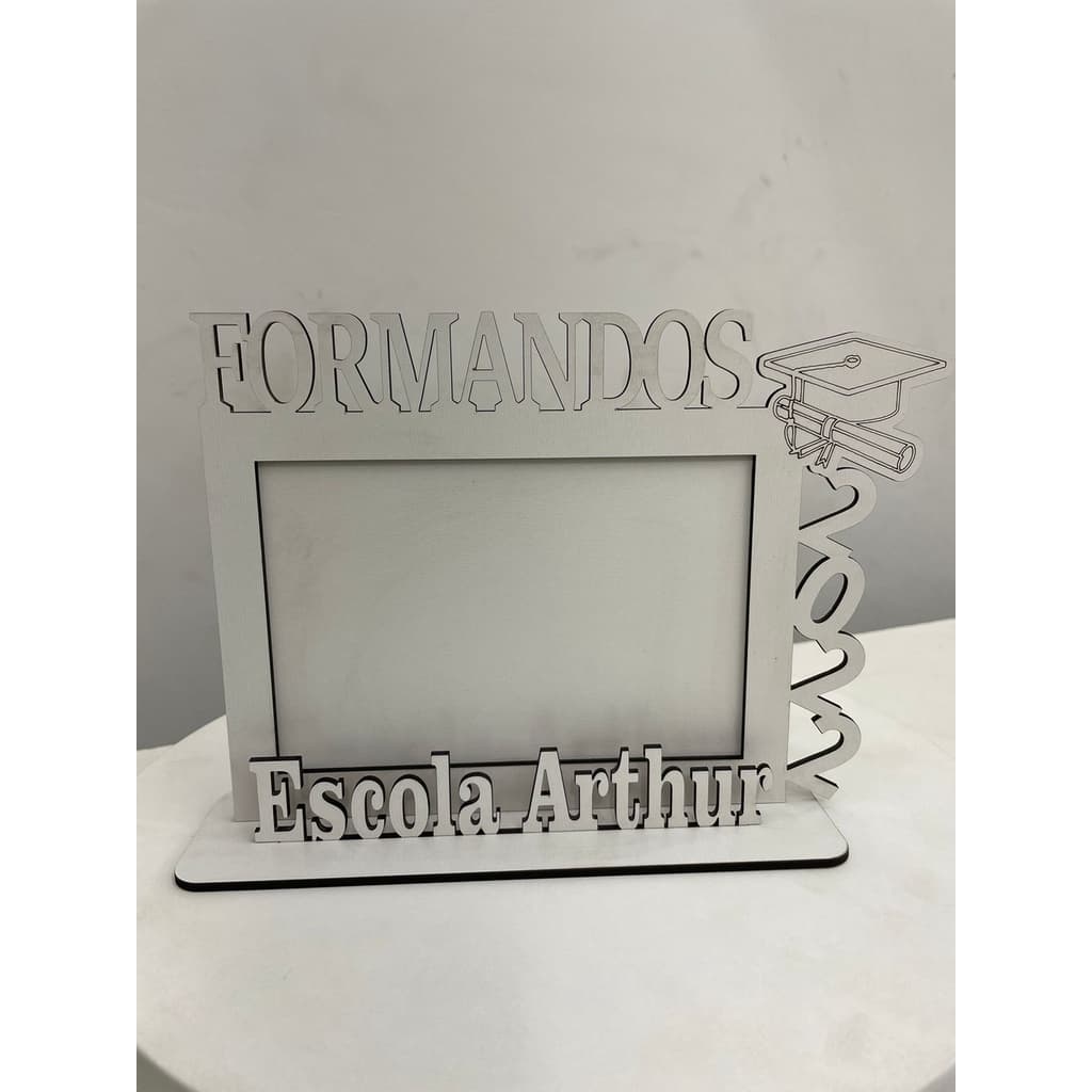 10 Porta Retrato 10X15 Formandos Lembrancinha Decorativa Mdf Branco 3 Mm