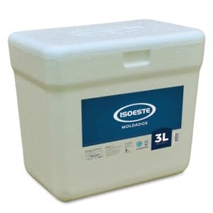 CAIXA ISOPOR 3 LITROS TERMICA GELO BEBIDAS MEDICAMENTOS ALIMENTOS ISOESTE ISOMASTER