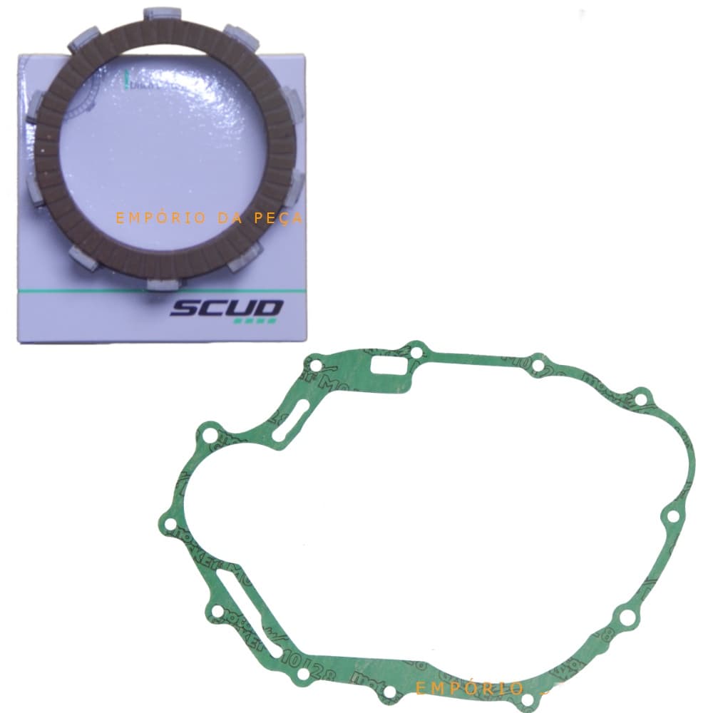 Disco Embreagem + Junta para moto Cg 150 Titan Fan Start Original Scud