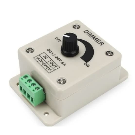 Dimmer Regulador Tensao Led  12 V a 24 V  8Amp.