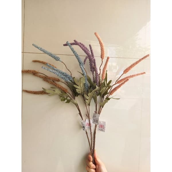 Ramo de lavanda Artificial 5 flores para Decoração