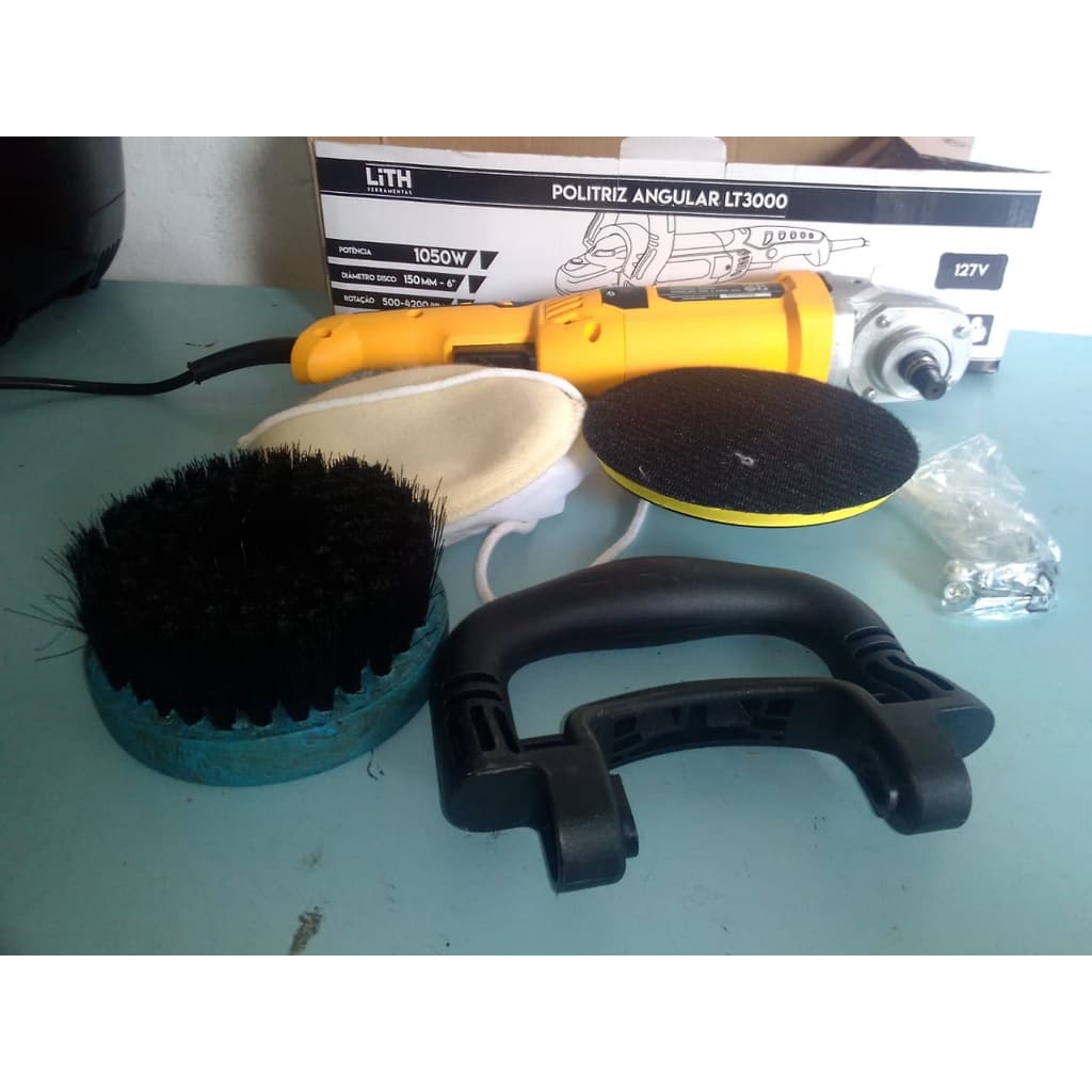 Politriz lixadeira Lith 1050w 220v ou 110v com escova p/ estofados super macia