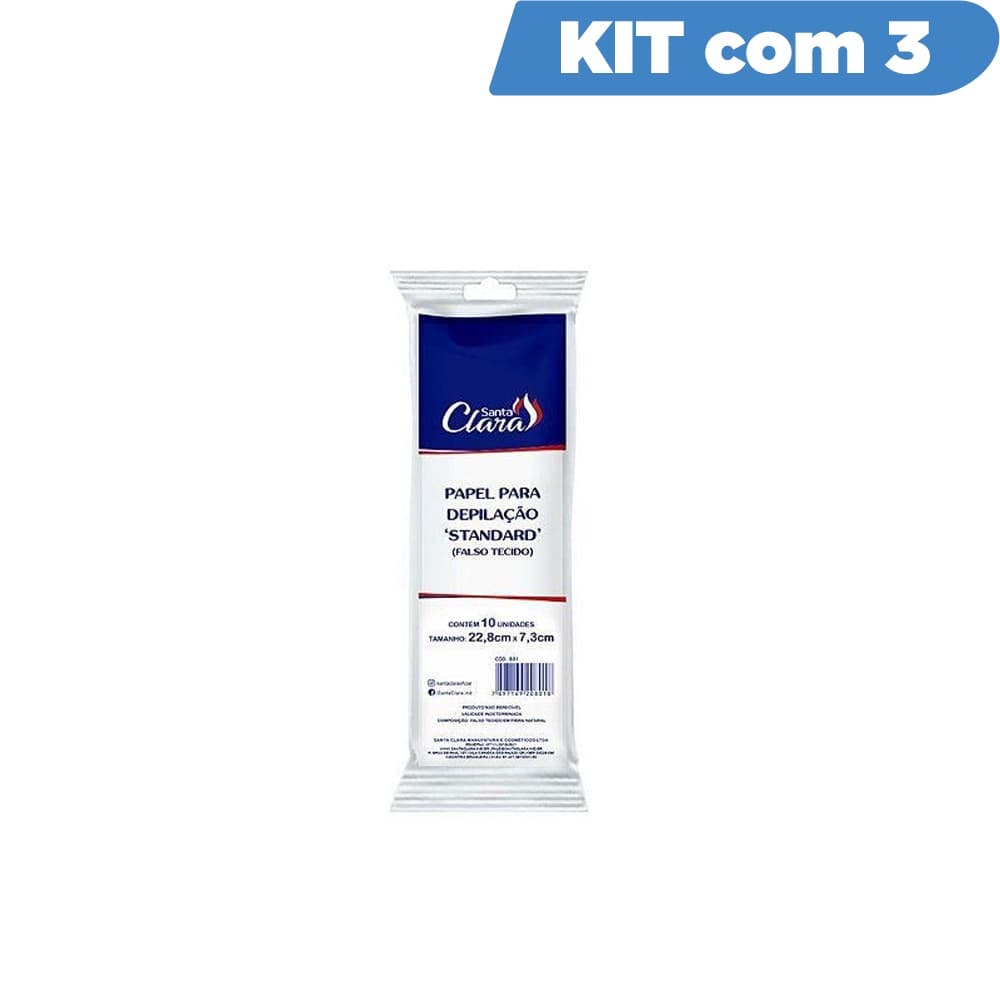 KIT PAPEL DEPILACAO C/10 STA CLARA 801 COM 6 UNIDADES
