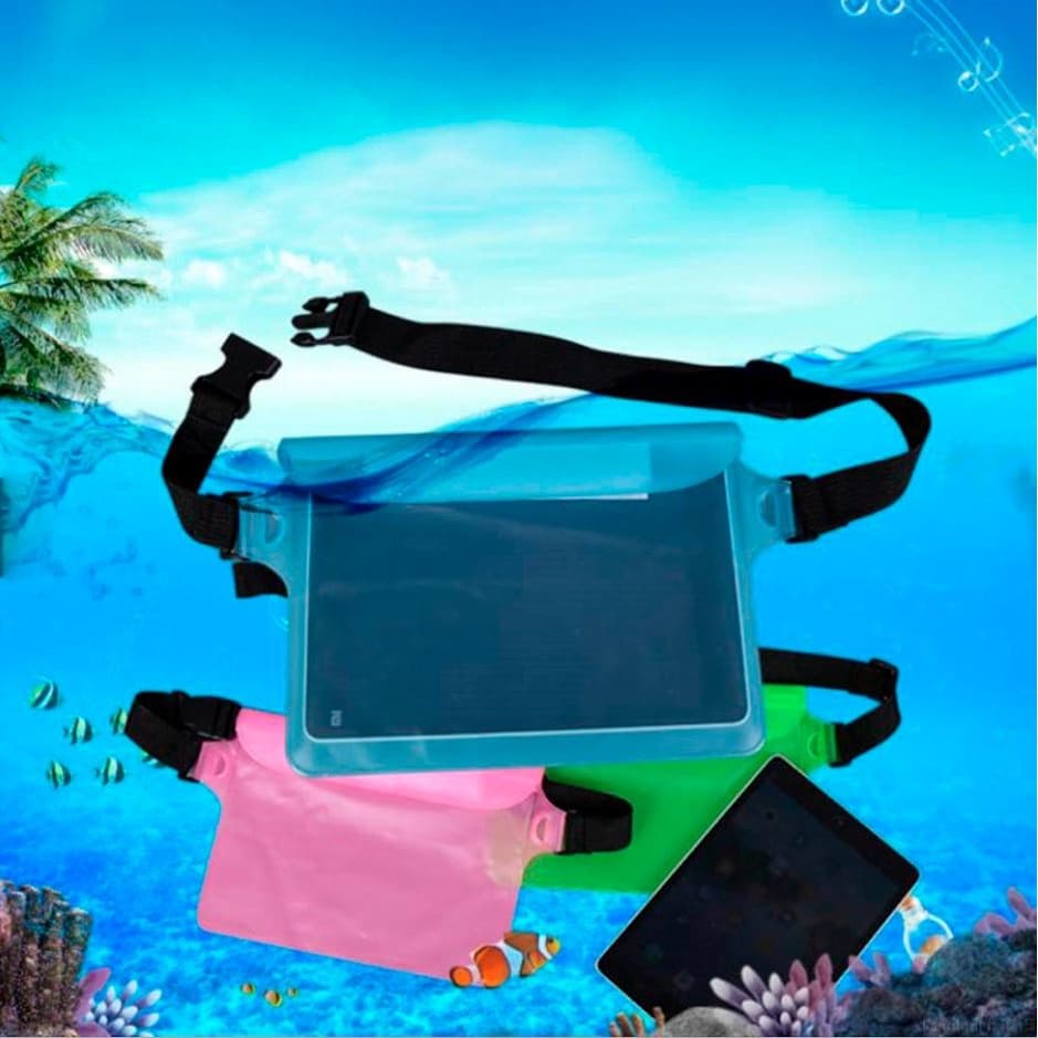 Bolsa Pochete PVC de cintura Impermeável a prova d’água pode submergir