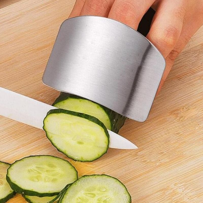 Protetor De Dedos Em Inox Para Cozinha Fatiar Cortas Legumes