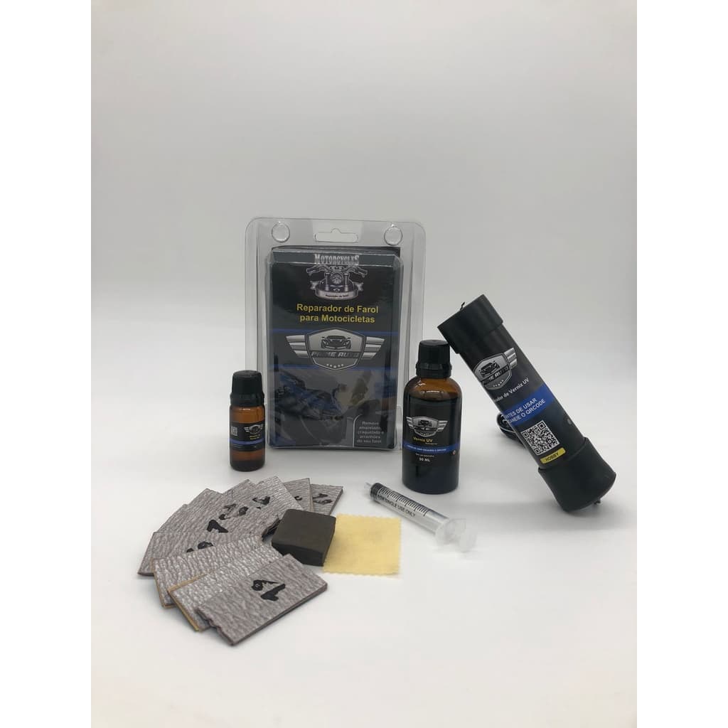 Kit Restaurador de Farol Carro e Moto Revitalizador de Lanternas Automotivas