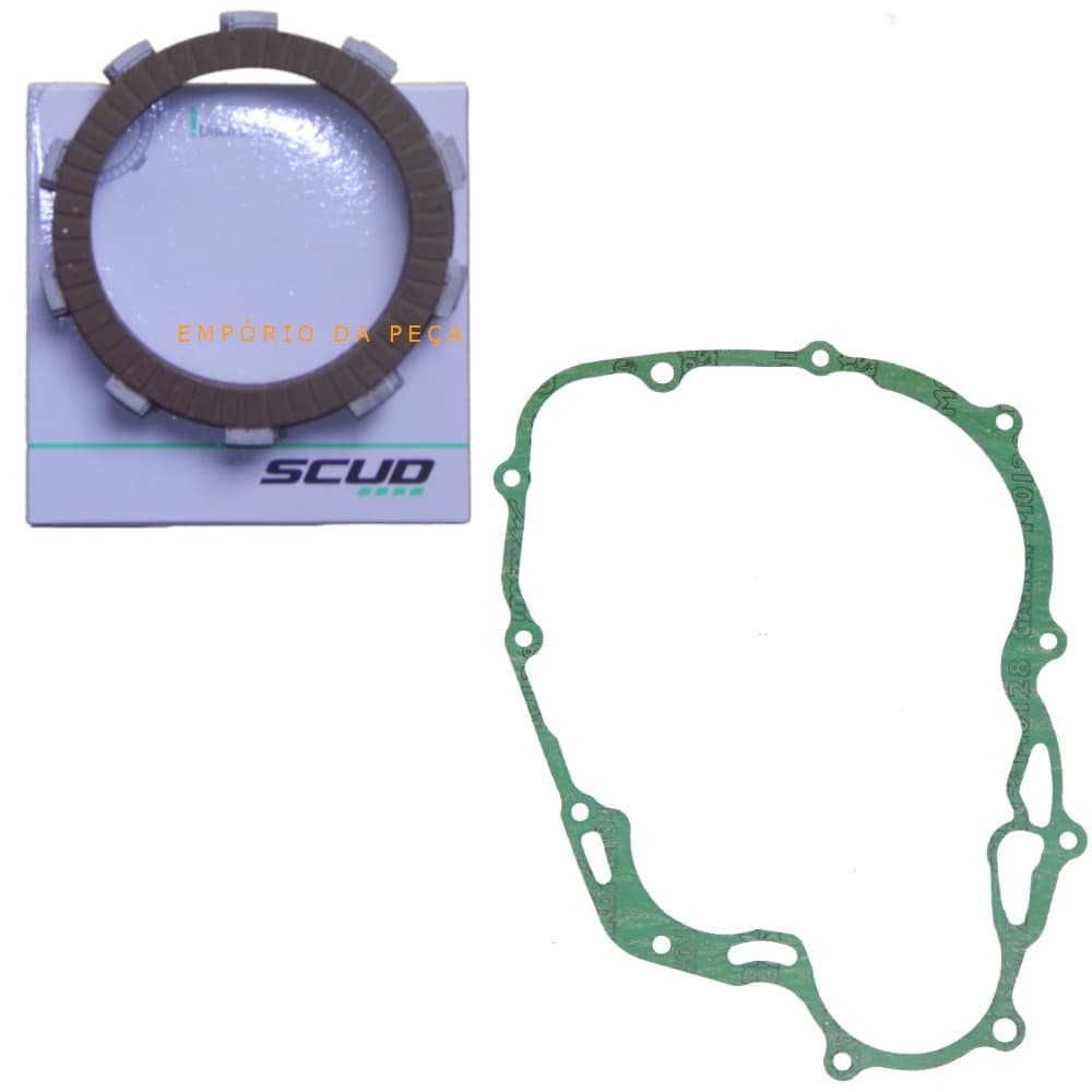 Disco Embreagem + Junta para moto Cg 160 Titan Fan Start Bros 160 Xre 190 Scud