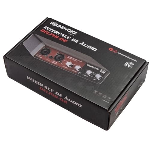 Interface de Áudio USB 2 Canais Delphi-02 Soundvoice