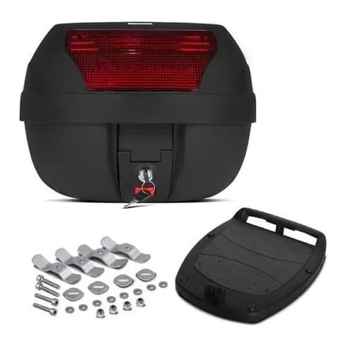 Bauleto Bau Moto Bauleto Universal 28 Litros Pro Tork Qualquer moto Smartbox Motoboy