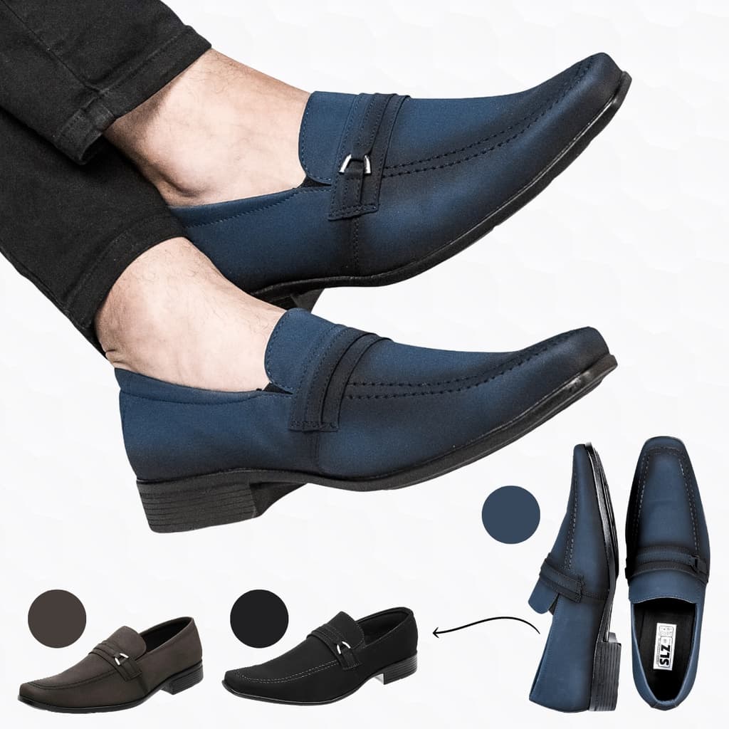 Sapato Social Masculino Nobuck Leve Esporte Fino