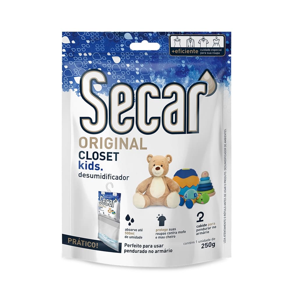 Desumificador Evita Mofo Secar Closet Kids 250g
