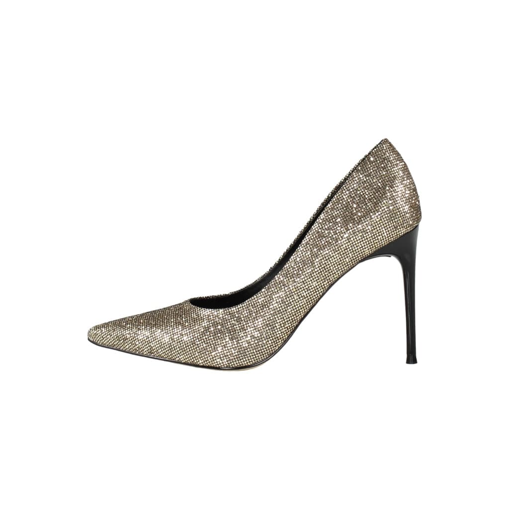 Scarpin Salto Alto Week Shoes Dourado Luxor