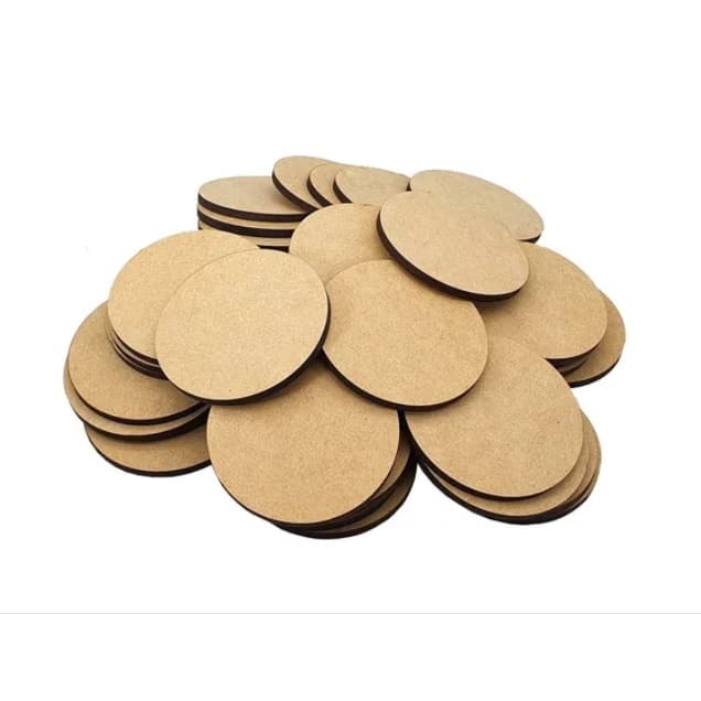 100 porta copo taças  tulipas 10x10  mdf cru