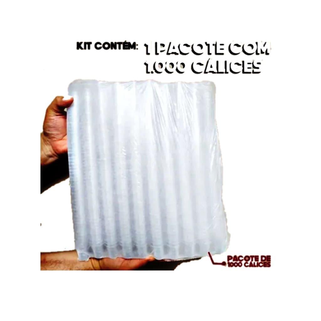 Kit copinho acrílico para santa ceia 10ml 1000 unidades