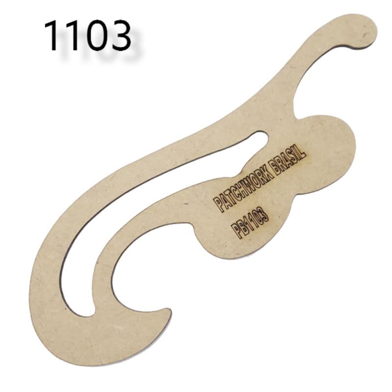 Régua Curva Francesa 1103 Mdf Patchwork Costura Modelista Promoção