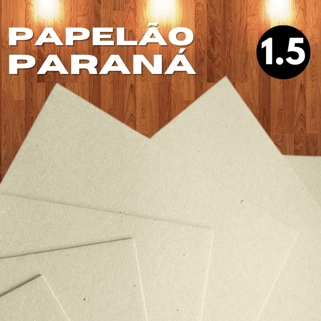 Papelão Paraná 1.5 mm para Cartonagem e Encadernação (Papel Cartão Pinho 1,5) 1.5mm 1,5mm Maleta Cartonada