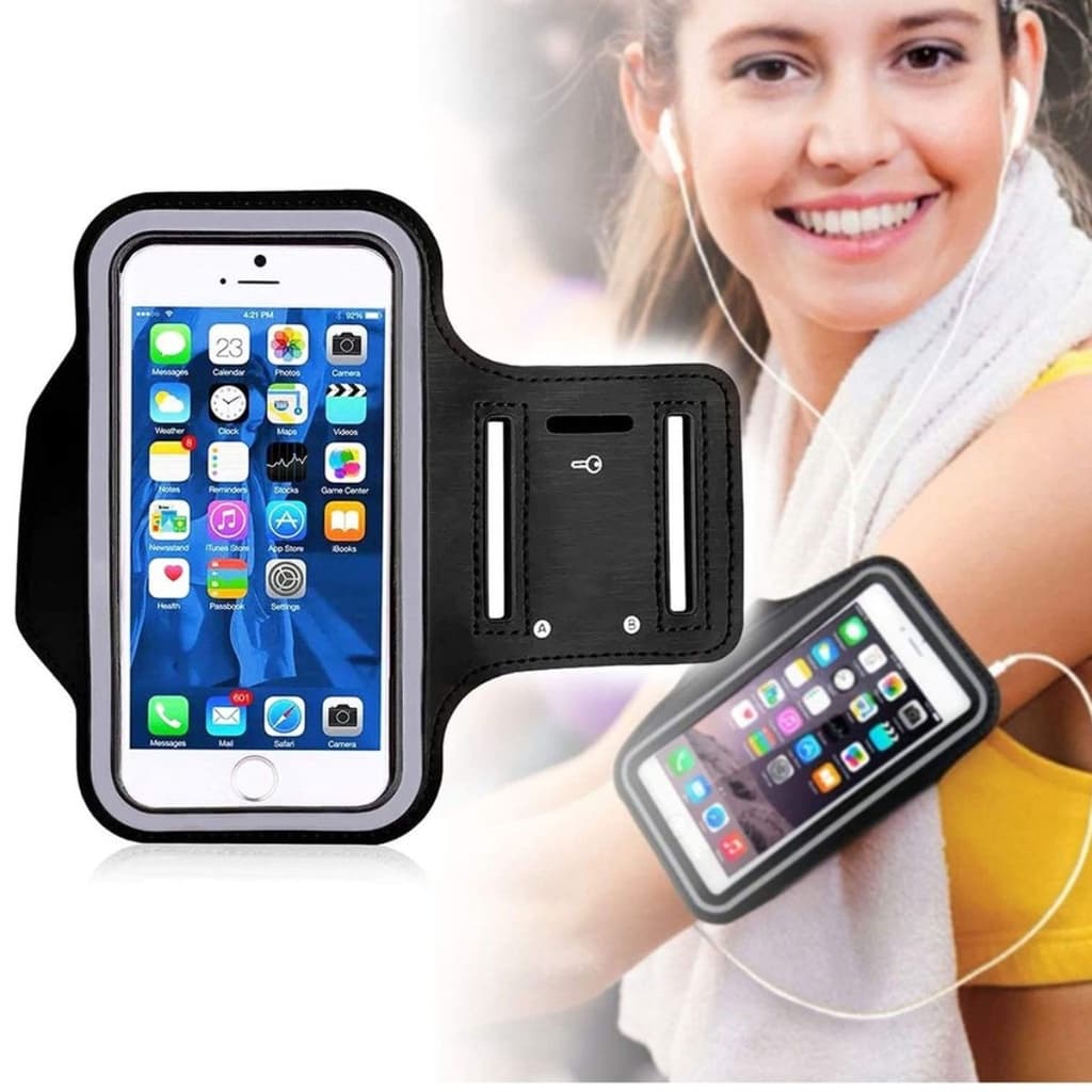 Pochete Suporte Para Celular Braçadeira Caminhada Exercício