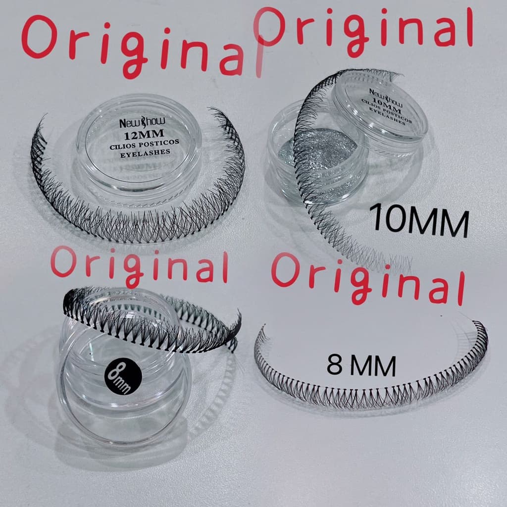 Pacote Com 12 Cilios artesanais New Show Autenticas Pacote 8mm/10mm/12mm/14mm