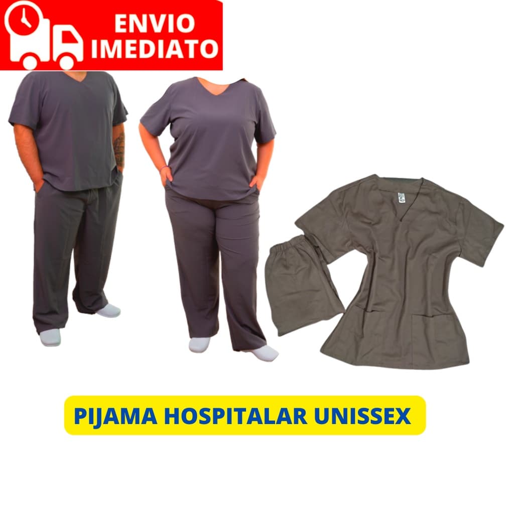 Uniforme Cirúrgico Pijama Hospitalar Para Médicos e Enfermeiros  em Brim Leve Hospitalar Unissex