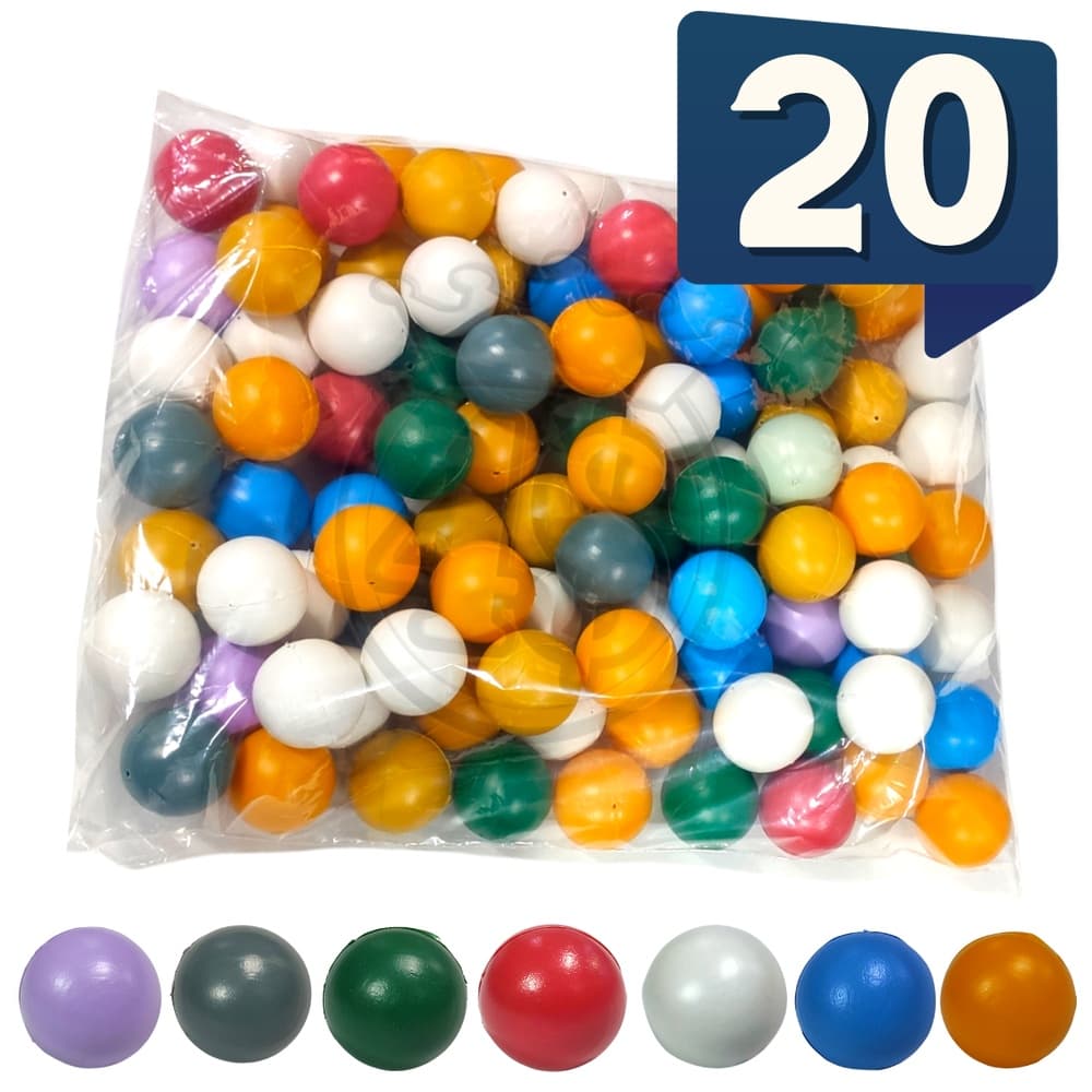 20 Bolas Bolinhas Estilo de  Ping Pong Pacote Artesanato Básica Esporte pet bolinha Natal Pet Gato