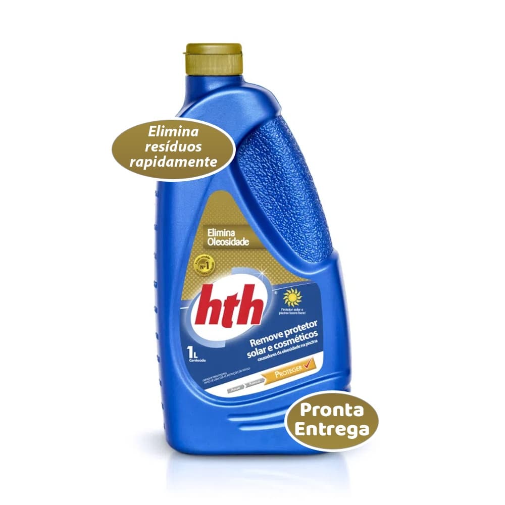 Eliminador de Oleosidade Hth Para Piscinas Remove Protetor Solar 1 Litro