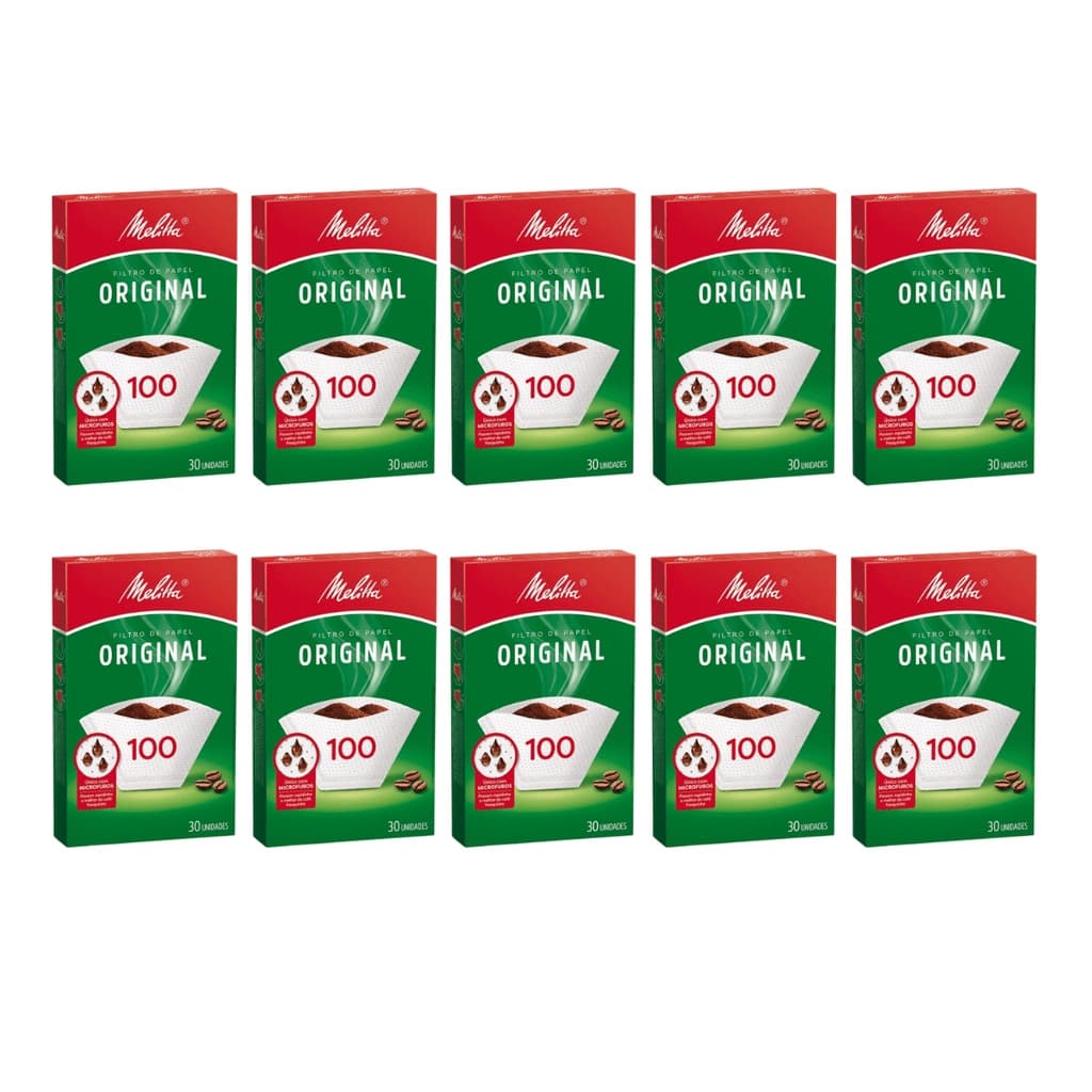 Filtro Coador de Papel Melitta 100 pequeno 10 Caixa 30 Un