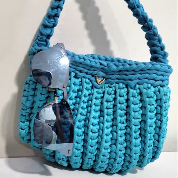 Bolsa de Crochê feminina/ Bolsa de fio de malha/ Clutch de crochê/ Bolsa passeio/Moda feminina/Bolsa feito a Mão