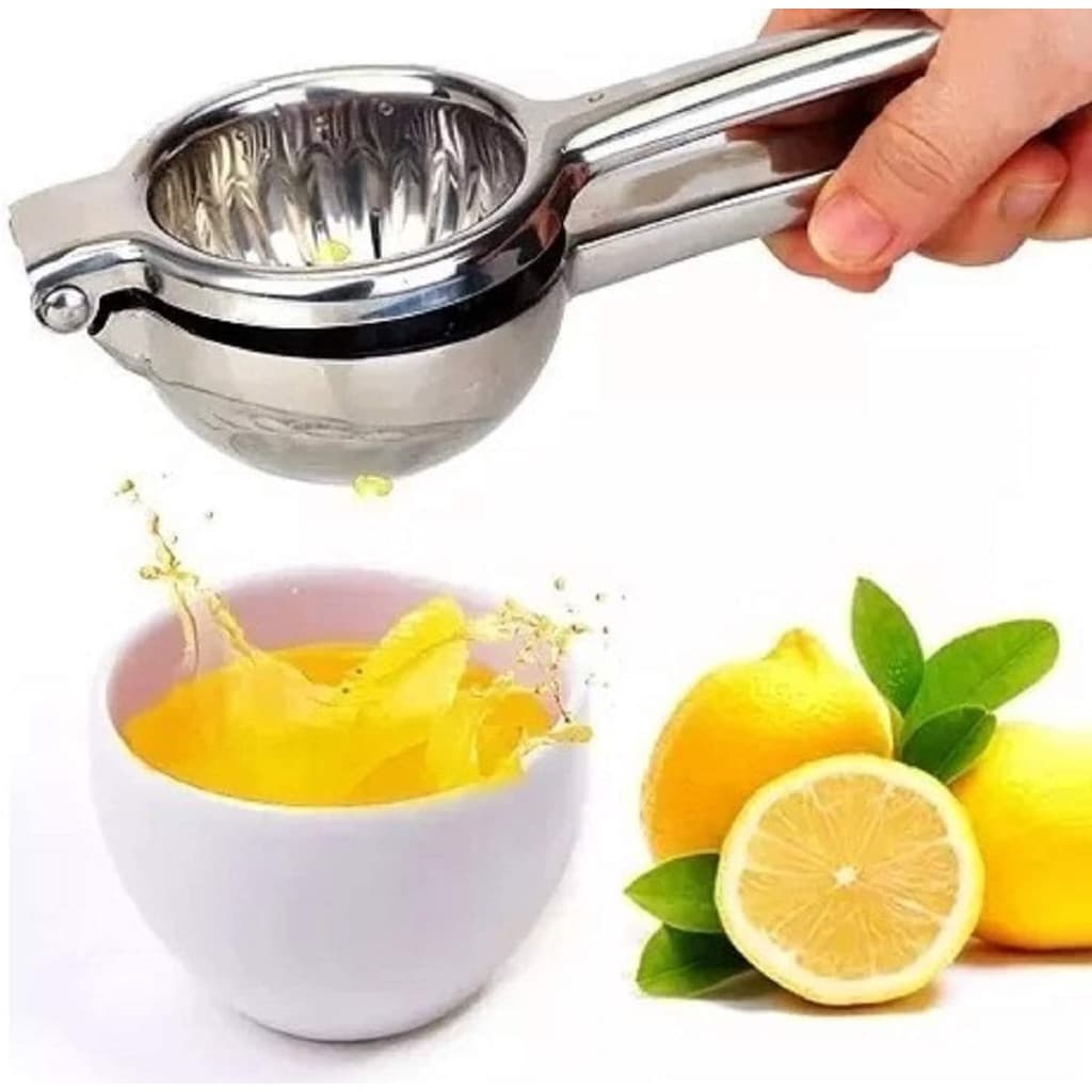 Espremedor De Limão Aço Inox Chef Gourmet Maciço Super Forte