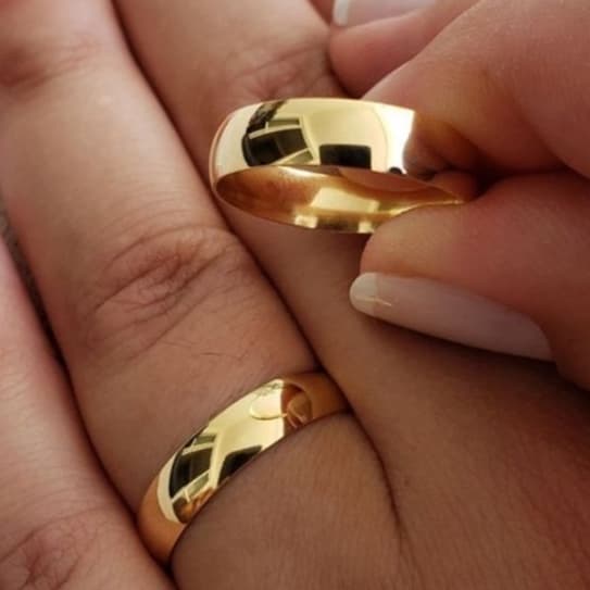 Par de Aliança Tradicional 6mm Moedas antiga ENVIAR MEDIDA NO CHAT APOS A COMPRA -oferta relâmpago