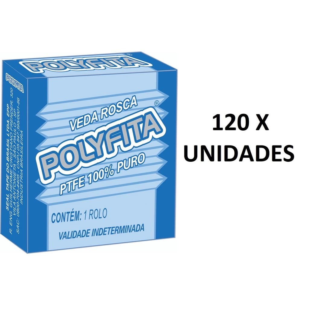 120 x unidades Veda Rosca - 12mmx10m - Polyfita