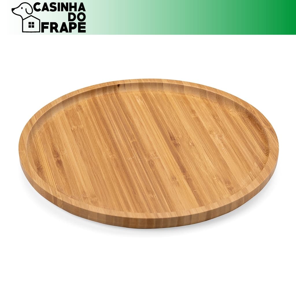 Petisqueira de bambu Redonda 30x30, Cozinha, Casa, Petisco, Servir