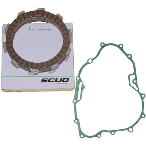 Disco Embreagem + Junta para moto Fazer 250 FZ25 Lander 250 Original Scud
