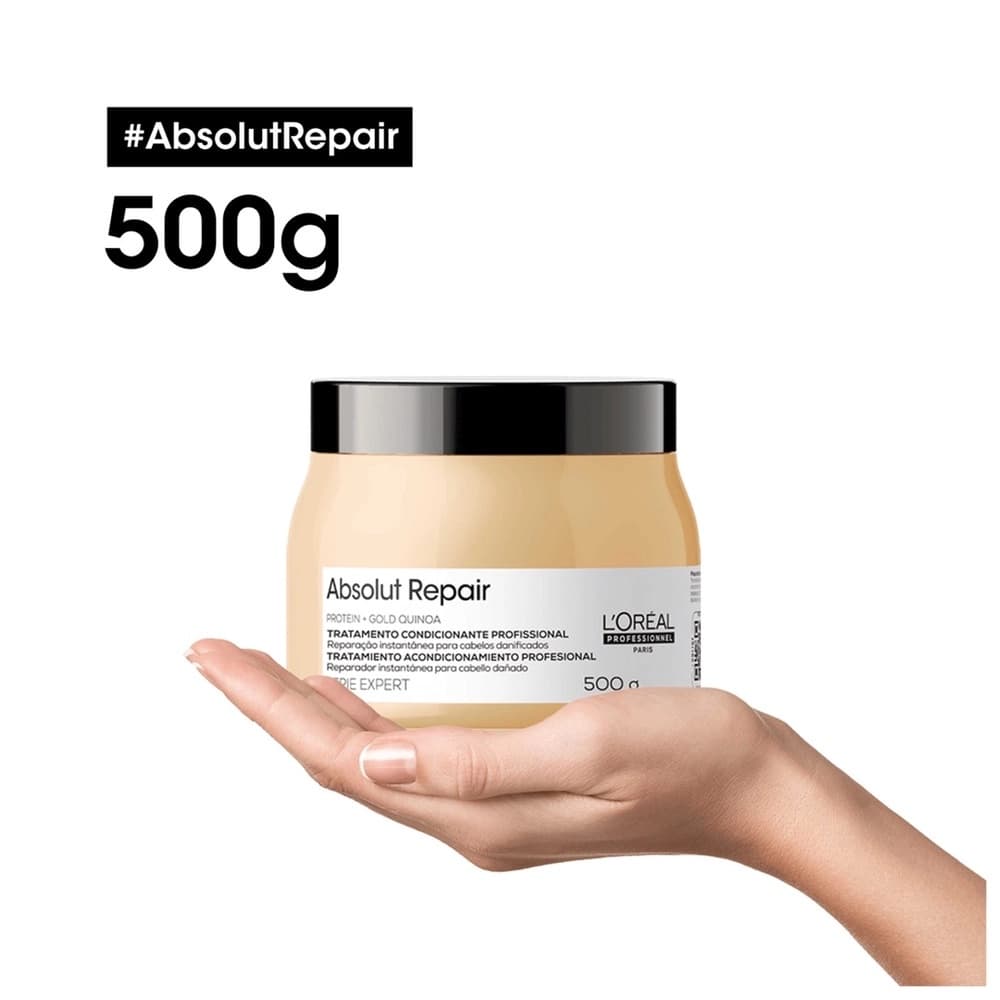 Máscara Professionnel Serie Expert Absolut Repair Gold Quinoa + Protein - Máscara Capilar 500g.