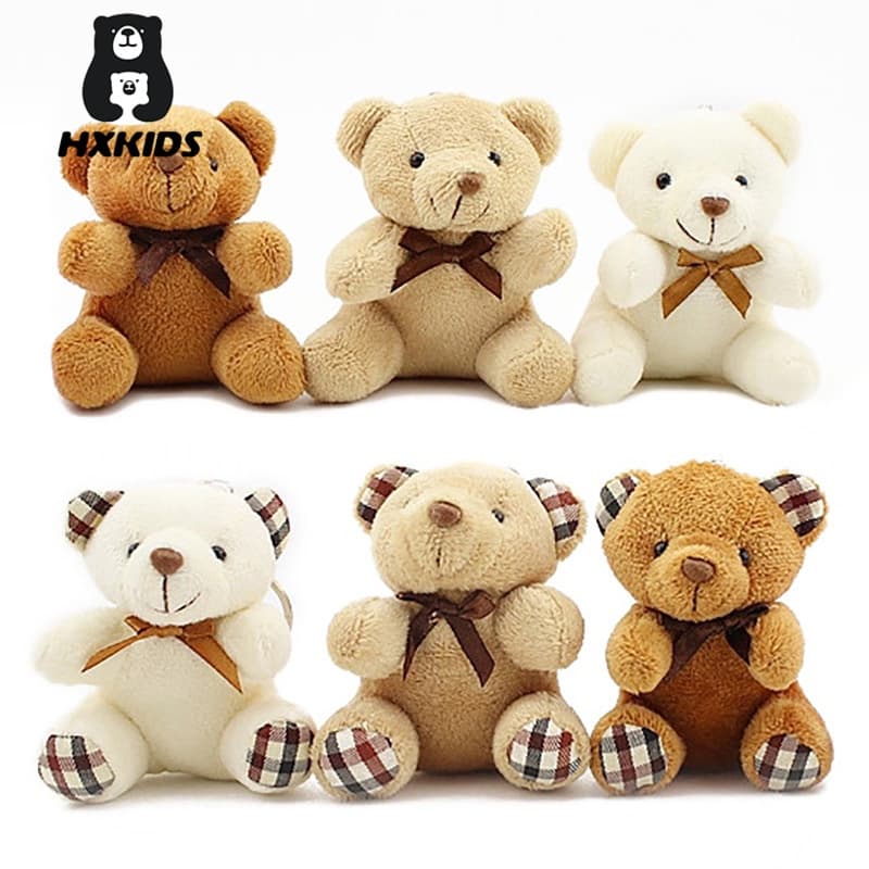 8 cm Urso De Pelúcia De Animais Para Crianças Chaveiro Kawaii