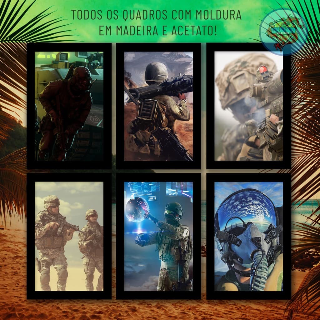 quadros decorativos sala Tema Soldado Lote 01 Militar Exército personalizados placa decorativa