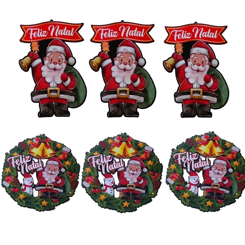 Kit De Enfeites De Natal Decorativos Peças Natalinas