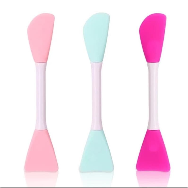 Design 2 em 1 Dupla-ended silicone rosto escova aplicador facial escova de limpeza poros cleaner ferramenta de
