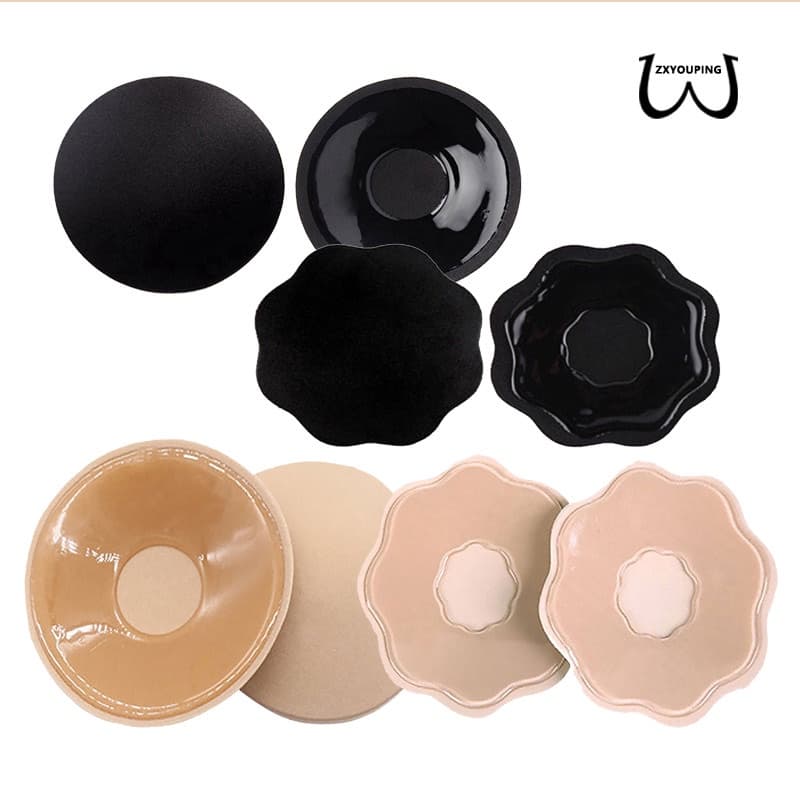 ZXYOUPING Tapa Mamilo Protetor Bico Aureola Seios Reutilizável De Silicone 1par ，Mamilos Femininos Capa De Mamilo De Silicone Bra Pad Adesivo Sem Alças Para Casamento/Almofadas Sutiã Invisível