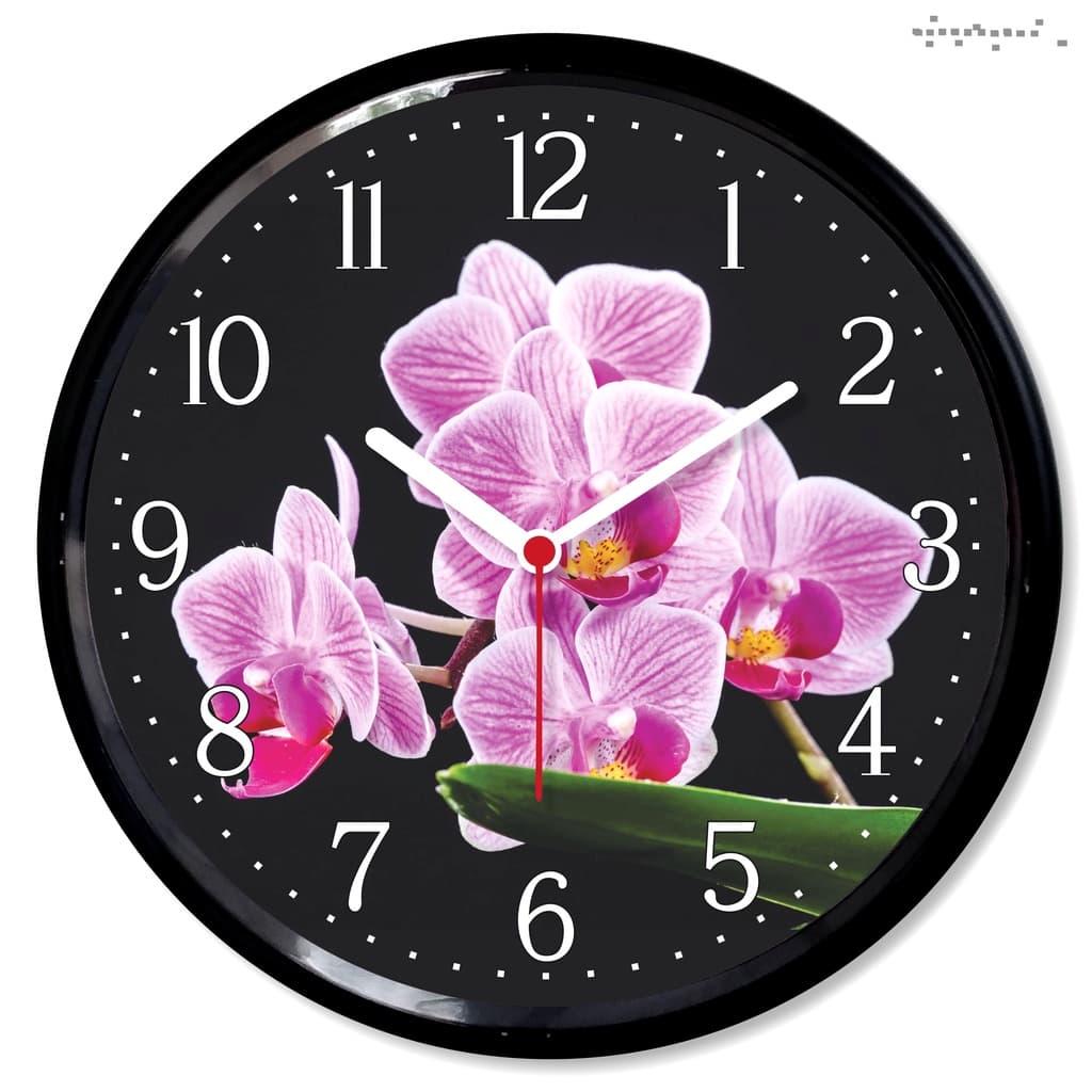 Relogio Parede Orquidea Decoracao Flor Cozinha Sala Casa Presente