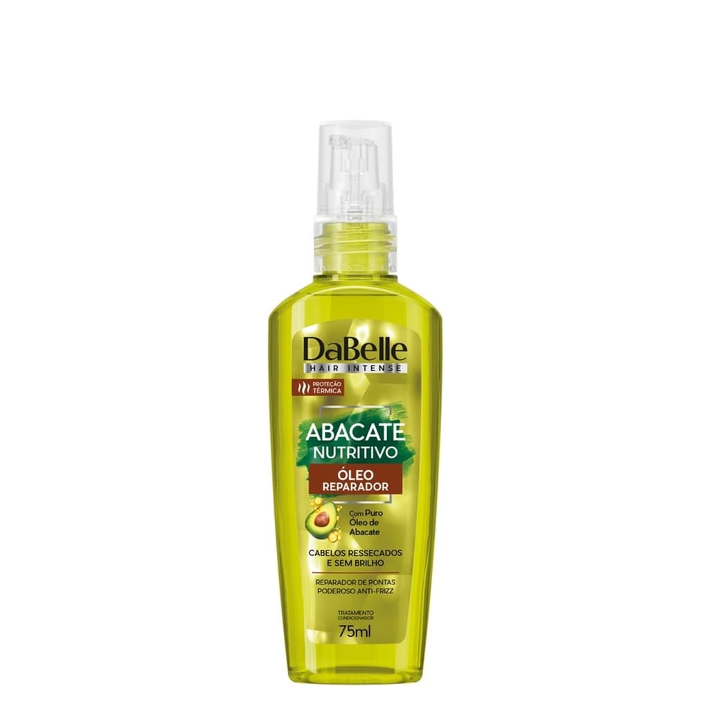 DaBelle Hair Intense Abacate Nutritivo Óleo Reparador de Pontas Brilho Antifrizz 75ml