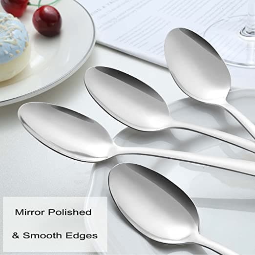 Kit C/30 Colher Talher Aço Inox Luxo Sopa Bar Restaurante Buffet Faqueiro Promoções