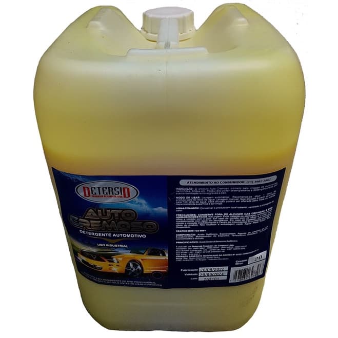 Shampoo auto cremoso (concentrado) 20 Litros