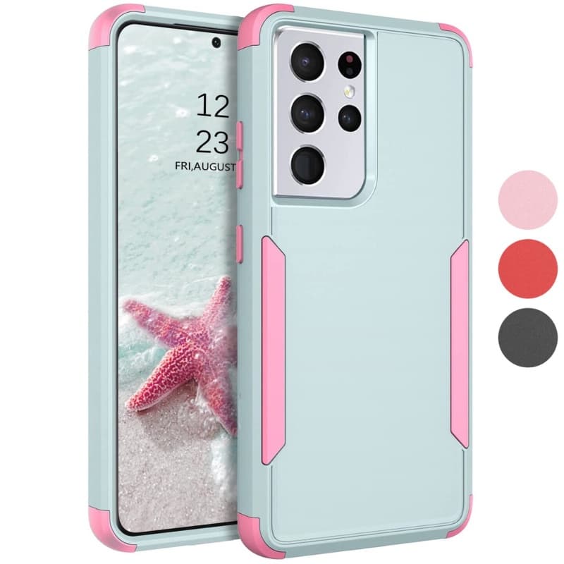 3 Em 1 PC Rígido Robusto Resistente Macio TPU Pára-Choque Antiderrapante Capa À Prova De Para Samsung Galaxy S26 Ultra/S