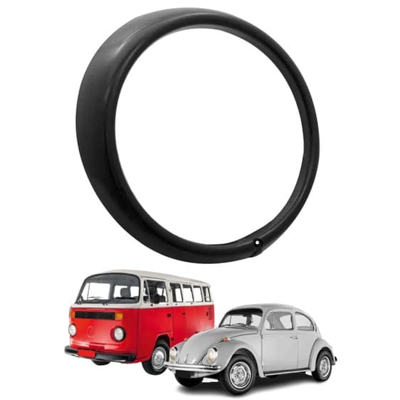 PAR ARO DO FAROL FUSCA KOMBI CLIPPER 76/ PRETO 1 FURO