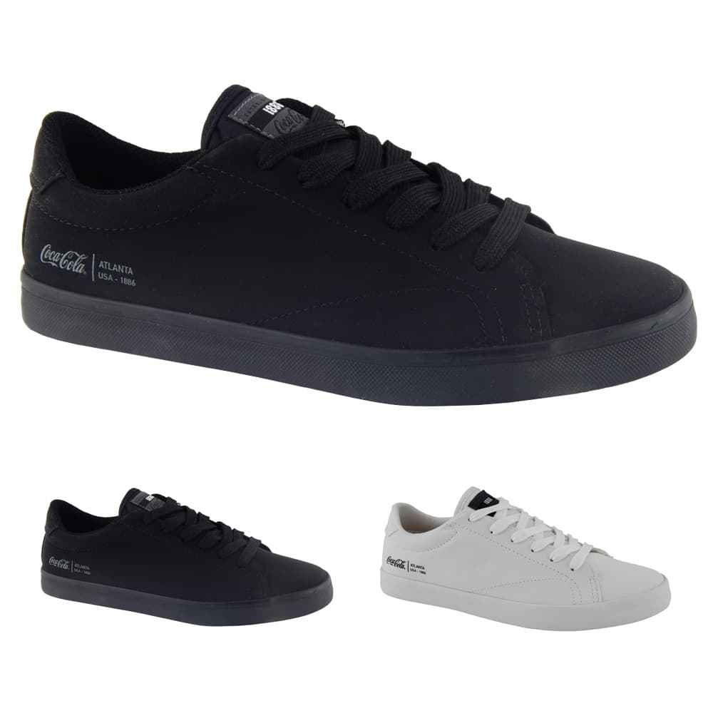 Sapatenis Coca Cola Masculino Original Yankee Conforto Festa Original Branco Preto Moda Balada Estilo