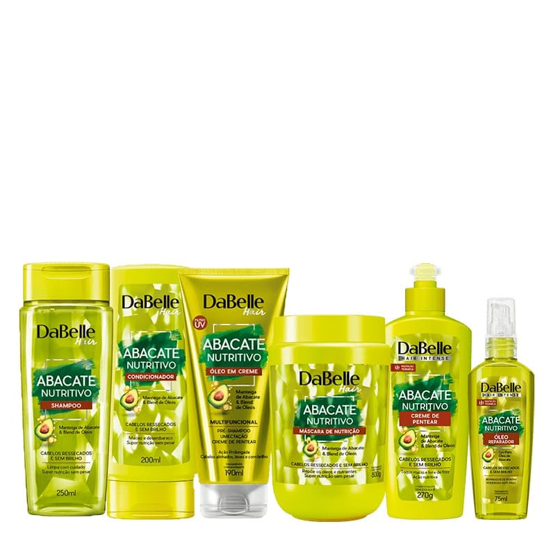 Kit DaBelle Hair Intense Abacate Nutritivo Completo (6 Produtos)