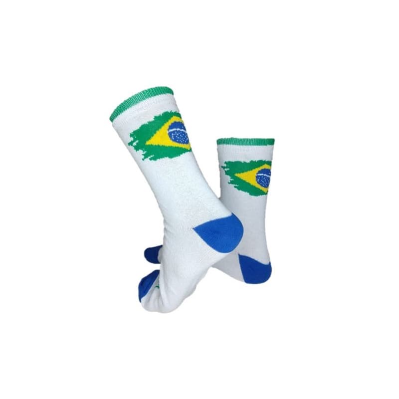 Meia Cano Alto Brasil Copa Unissex