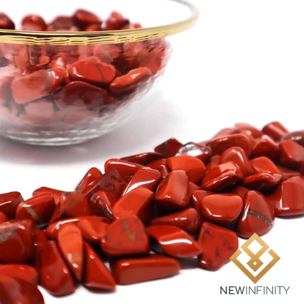 Pedra Jaspe Vermelho Rolada Cristal Natural 2cm Proteção e Vitalidade