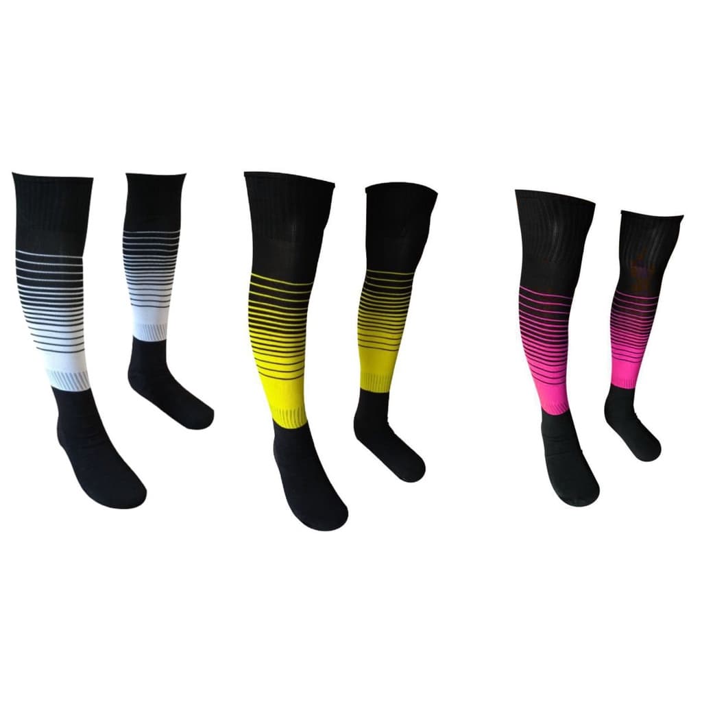 Meião de Futebol Degradê Adulto 37-43 Kit 21 Pares escolha a cor do kit