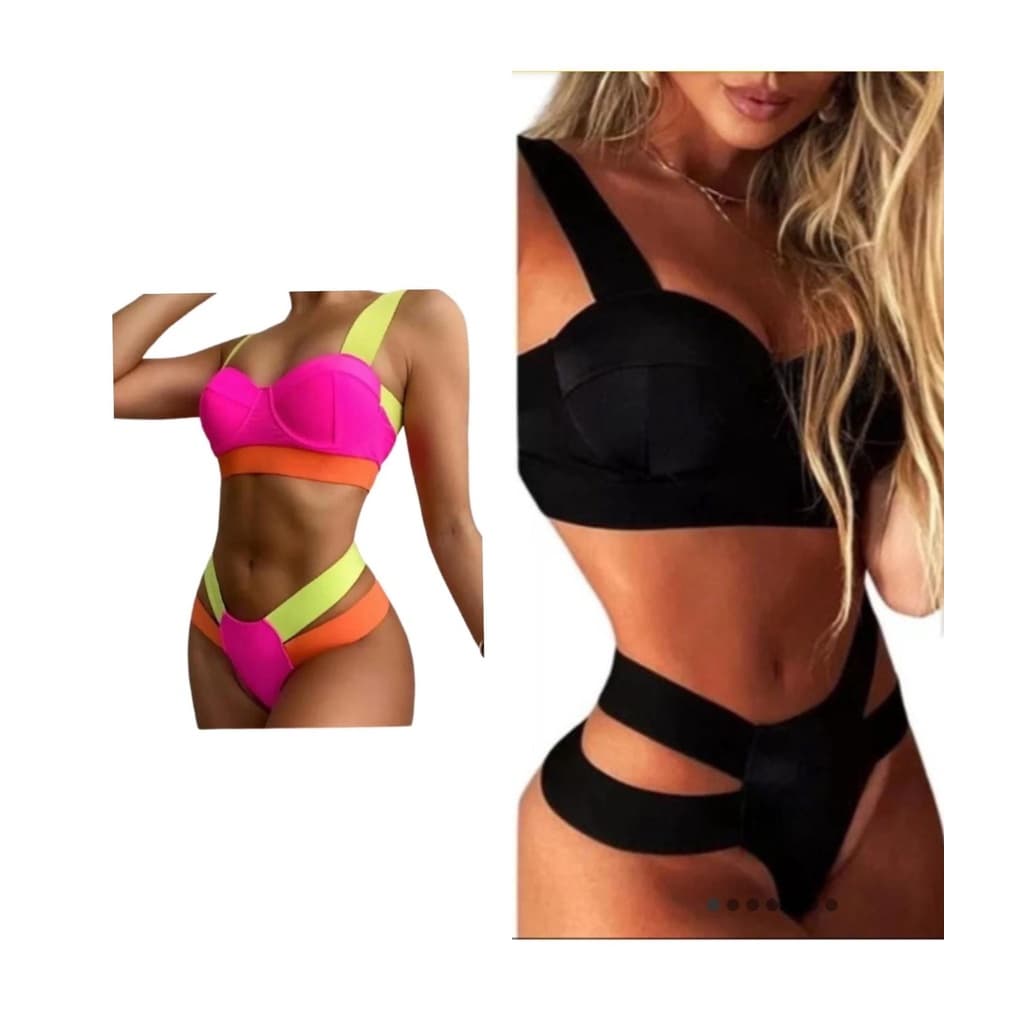 Kit Biquínis De Luxo Resort Elásticos Aro Inteiro Bojo